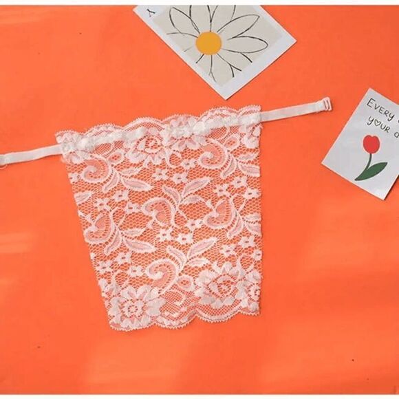 Floral Lace Chest Breast Attachable Detachable Cover - Picture 9 of 9